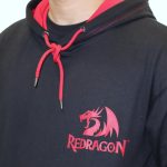 REDRAGON HOODIE WITH FRONT and BACK LOGO - BLACK - XXXLARGE - Image 2