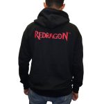 REDRAGON HOODIE WITH FRONT and BACK LOGO - BLACK - XXXLARGE - Image 5