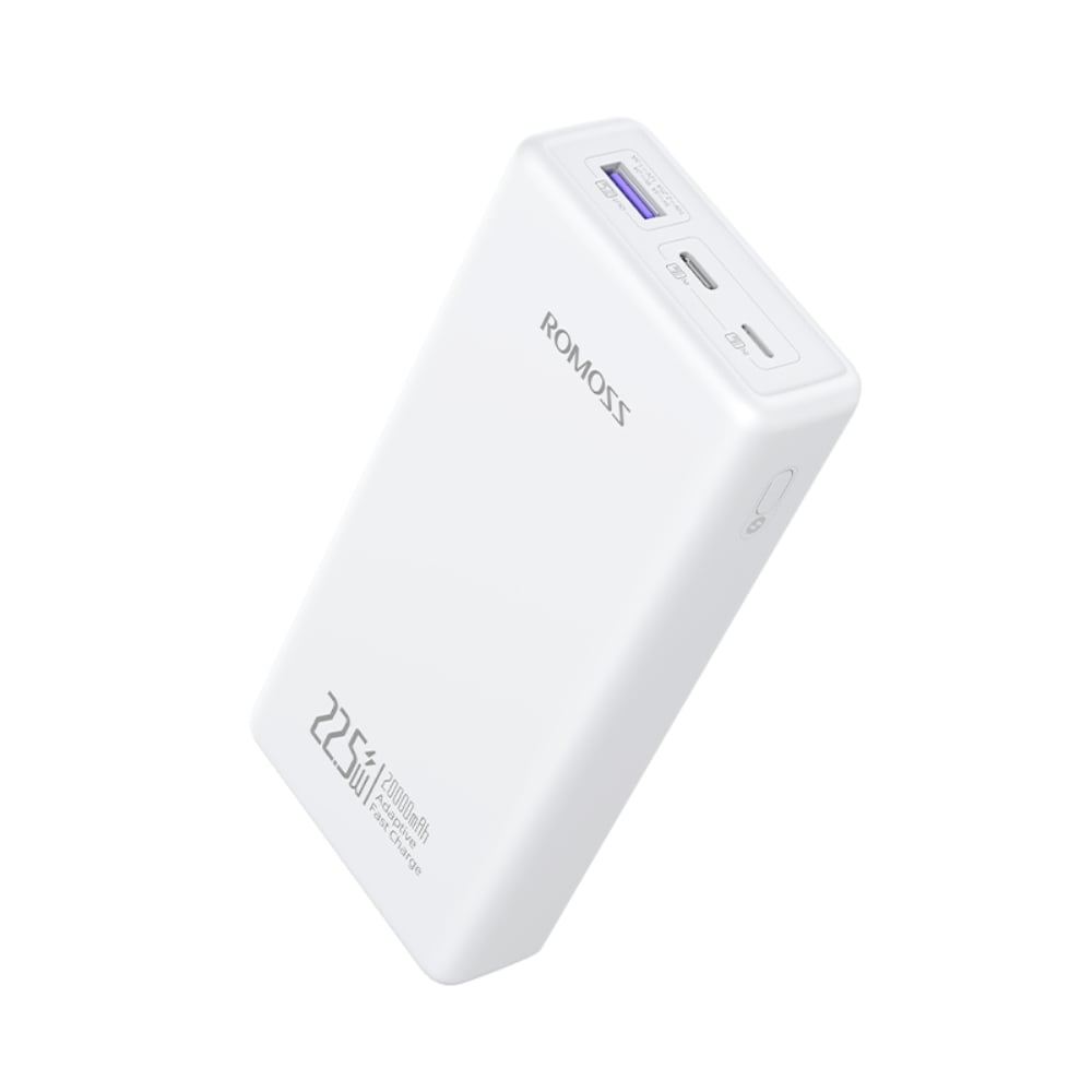 PRC20-151-1133H_wr_01.jpg Romoss PRC20 20000mAh 22.5W Fast Charge Power Bank ? White - Image 1