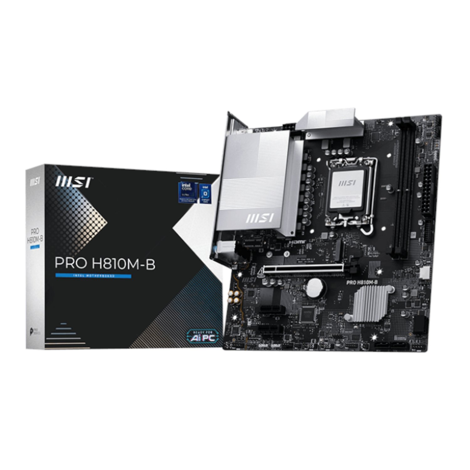 PROH810M-B_MSI-H810M-B-PRO-LGA1851-M-ATX-2X-DDR5_wr_01.jpg MSI H810M-B PRO LGA1851 M-ATX DDR5 Motherboard - Image 1
