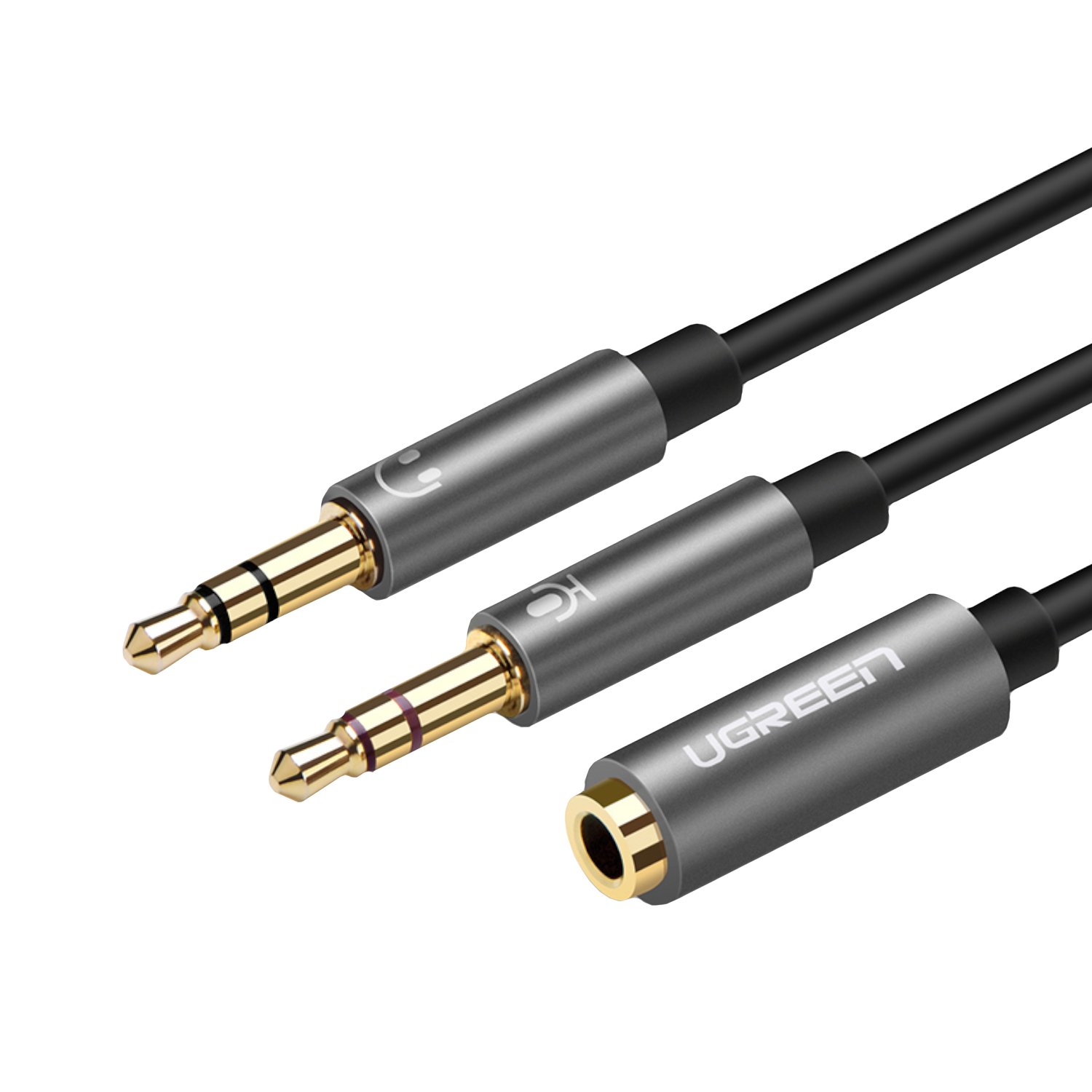 AV140-20899_UGreen-UV140-AUX-3.5mm-Audio-Splitter-Cable-Black-Grey_wr_01.jpg UGreen UV140 AUX 3.5mm Audio Splitter Cable - Black/Grey - Image 1