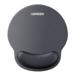 UGreen LP668 Ergonomic Mousepad with Wrist Rest (220 x 245 mm) - Black