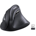 UGREEN Multi-Mode Vertical Mouse Bluetooth and 2.4G Wireless?Black