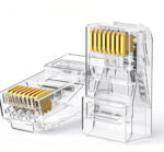 UGreen Cat6 RJ45 Modular Plugs (50 Pcs)?Transparent with Gold Contacts