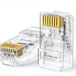 UGreen Cat6 RJ45 Modular Plugs (50 Pcs)?Transparent with Gold Contacts