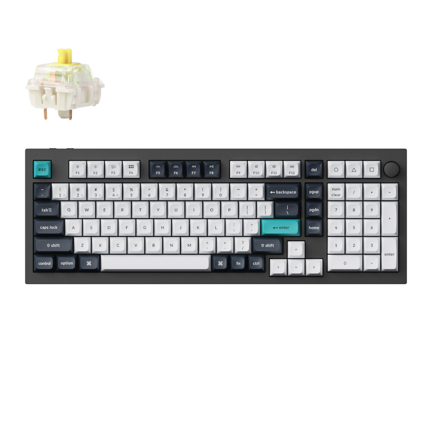 Q5M-M4_Keychron-Q5-Max-QMK-VIA-Full-size-Wireless-Custom-Mechanical-Keyboard-Banana-Switches-Carbon-Black_wr_01a.jpg Keychron Q5 Max QMK/VIA Full-size Wireless Custom Mechanical Keyboard (Banana Switches) - Carbon Black - Image 1
