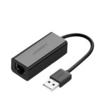UGREEN CR110 Ethernet Adapter , USB 2.0 to RJ45 - Black