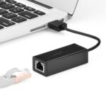 UGREEN CR110 Ethernet Adapter , USB 2.0 to RJ45 - Black - Image 3