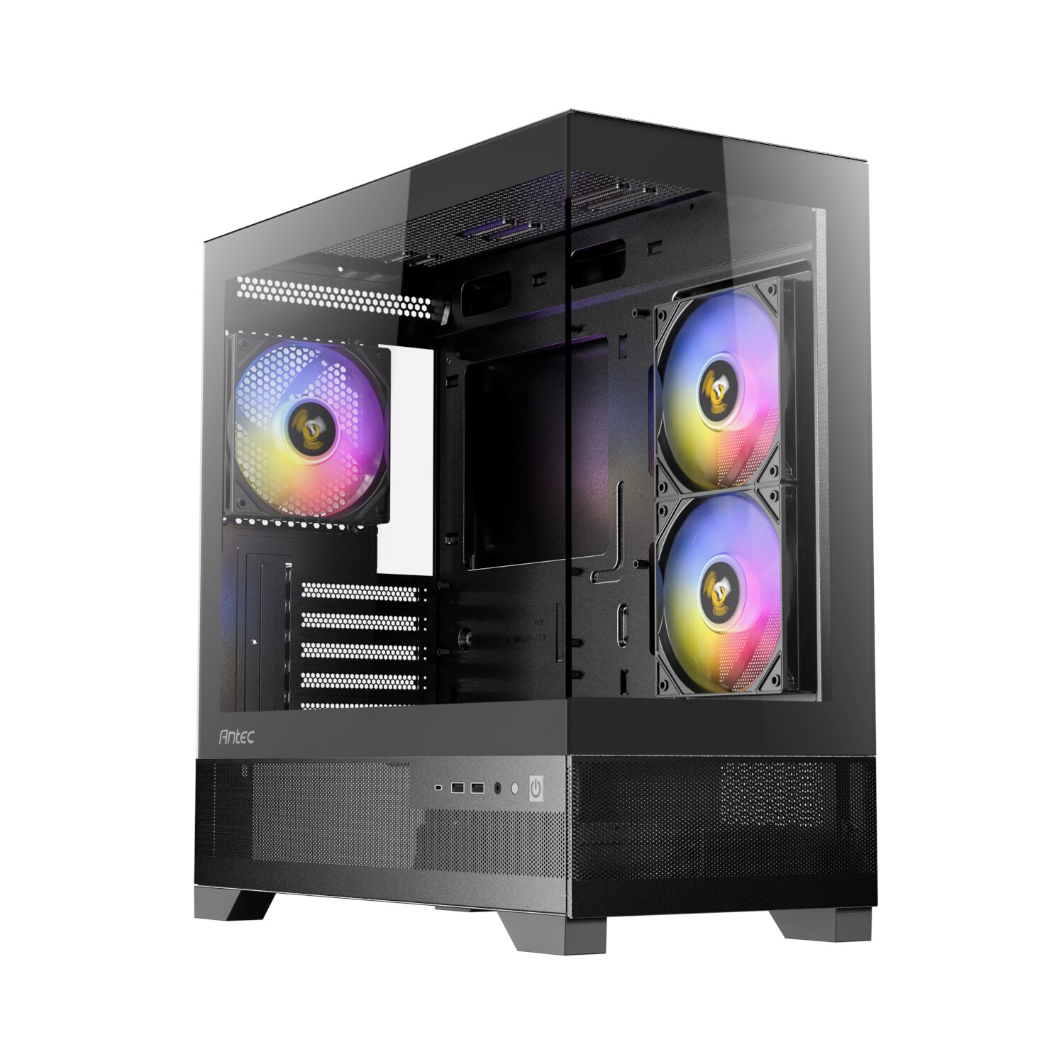 CX500-ARGB-wr-01.jpg Antec CX500M ARGB Gaming Chassis | M-ATX | ITX | Type-C - Black - Image 1