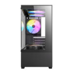 Antec VCX100M RGB Elite ATX, Micro-ATX, ITX Mini Tower Gaming Chassis ? Black - Image 2