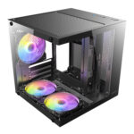 Antec VCX10M RGB Micro-ATX , ITX Mini -Tower Gaming Chassis - Black - Image 5